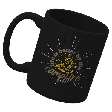 Life Is Better Campfire White Coffee Mug